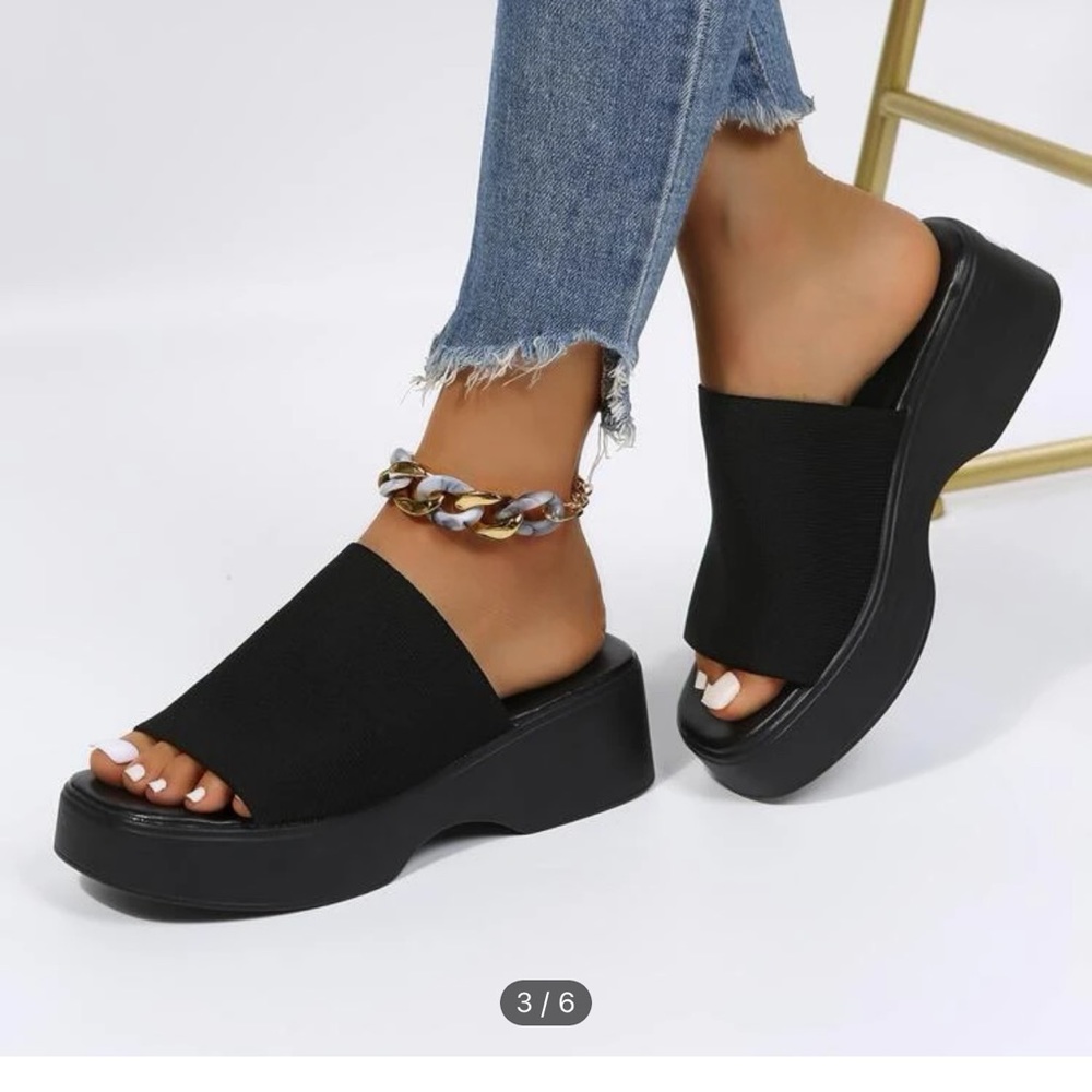 Shein platform wedge sandals